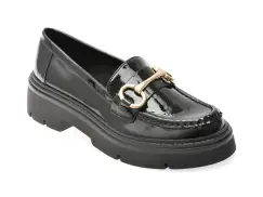 Mocasini ALDO negri, MISKA 001, din piele ecologica lacuita imagine