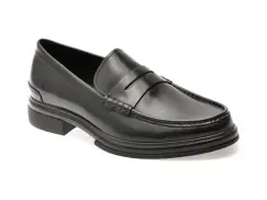 Mocasini ALDO negri, TUCKER 001, din piele naturala imagine