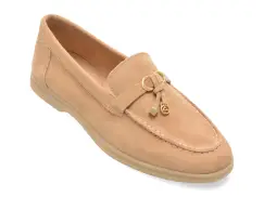 Mocasini ALDO nude, 14001348, din piele intoarsa imagine