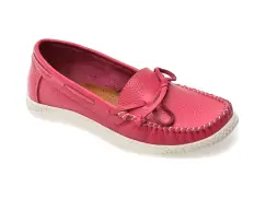 Mocasini APROPO fucsia, 45463, din piele naturala imagine