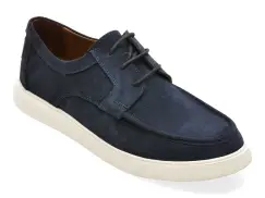 Mocasini BITE THE BULLET bleumarin, RM118, din piele intoarsa imagine