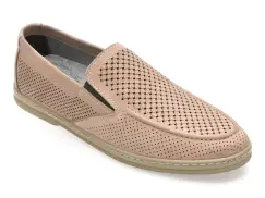 Mocasini BITE THE BULLET gri, OY407, din nabuc imagine