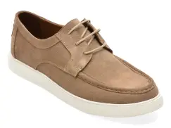Mocasini BITE THE BULLET gri, RM118, din piele intoarsa imagine