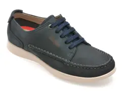 Mocasini CALLAGHAN albastri, 62200, din nabuc imagine