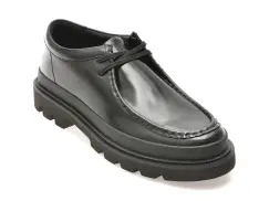 Mocasini casual CLARKS negri, BADESEA, din piele naturala imagine