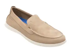 Mocasini CLARKS bej, FLEXSTE, din piele intoarsa imagine