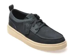 Mocasini CLARKS bleumarin, POLDMOC, din piele intoarsa imagine