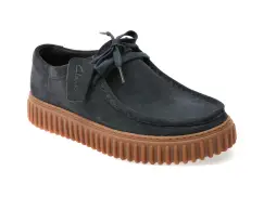 Mocasini CLARKS bleumarin, TORHILL LO, din piele intoarsa imagine