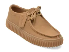 Mocasini CLARKS gri, TORHILL LO, din piele naturala imagine