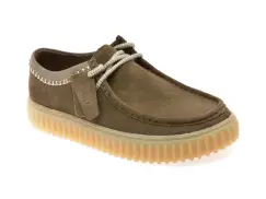 Mocasini CLARKS kaki, TORHLO, din piele intoarsa imagine