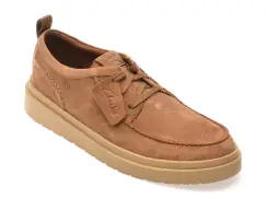 Mocasini CLARKS maro, POLDMOC, din piele intoarsa imagine