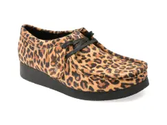 Mocasini CLARKS maro, WALLABEE EVO SH, din piele intoarsa imagine