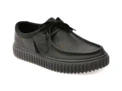 Mocasini CLARKS negri, TORHLO, din piele naturala imagine