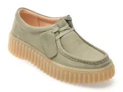 Mocasini CLARKS verzi, TORHBEE, din nabuc imagine