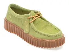 Mocasini CLARKS verzi, TORHBEE, din piele intoarsa imagine