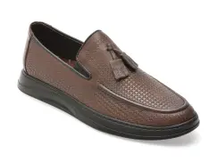 Mocasini COMFORT maro, OY975, din piele naturala imagine