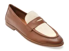 Mocasini eleganti ALDO maro, 13963059, din piele naturala imagine