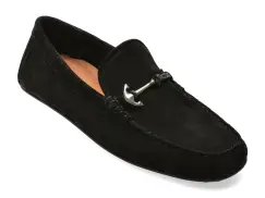 Mocasini eleganti ALDO negri, 14187257, din piele intoarsa imagine