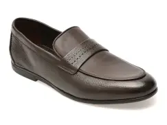 Mocasini eleganti BITE THE BULLET maro, FH412, din piele naturala imagine