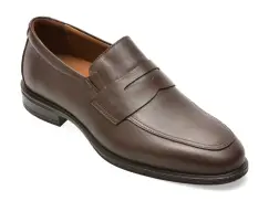 Mocasini eleganti BITE THE BULLET maro, RM104, din piele naturala imagine