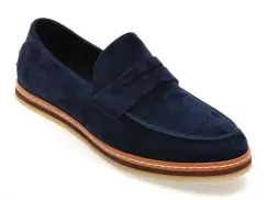 Mocasini eleganti EPICA bleumarin, QA820G, din piele intoarsa imagine