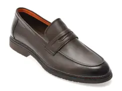 Mocasini eleganti EPICA maro, QA82AB, din piele naturala imagine