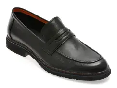 Mocasini eleganti EPICA negri, QA82AB, din piele naturala imagine