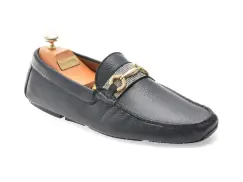 Mocasini eleganti LE COLONEL bleumarin, 60863, din piele naturala imagine