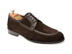 Mocasini eleganti LE COLONEL maro, 48893, din piele intoarsa imagine
