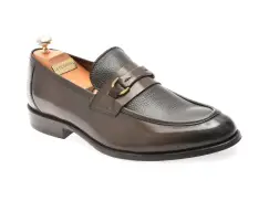 Mocasini eleganti LE COLONEL maro, 63933, din piele naturala imagine