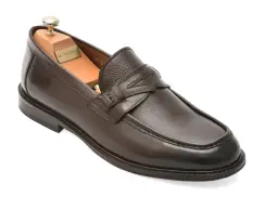 Mocasini eleganti LE COLONEL maro, 73202, din piele naturala imagine
