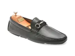Mocasini eleganti LE COLONEL negri, 60863, din piele naturala imagine