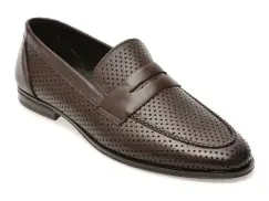 Mocasini eleganti OTTER maro, 25M125, din piele naturala imagine