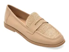Mocasini EPICA bej, 1313G31, din piele naturala imagine