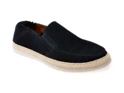 Mocasini EPICA bleumarin, 1000, din piele intoarsa imagine