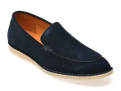 Mocasini EPICA bleumarin, B463G48, din piele intoarsa imagine