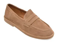 Mocasini EPICA gri, QS919, din piele intoarsa imagine