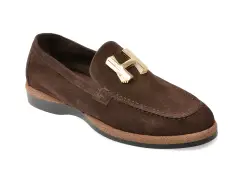 Mocasini EPICA maro, 31491, din piele intoarsa imagine
