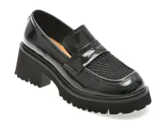 Mocasini EPICA negri, 1058D32, din piele naturala imagine