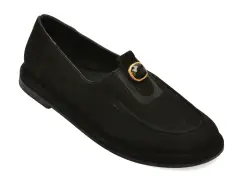 Mocasini EPICA negri, 157H601, din piele intoarsa imagine