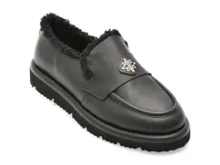 Mocasini EPICA negri, 3642607, din piele naturala imagine