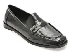 Mocasini EPICA negri, 42480, din piele naturala lacuita imagine