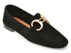 Mocasini EPICA negri, 58, din piele intoarsa imagine