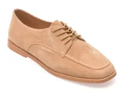 Mocasini EPICA nude, 1313C18, din piele intoarsa imagine