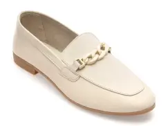 Mocasini FLAVIA PASSINI albi, CB4, din piele naturala imagine
