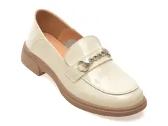 Mocasini FLAVIA PASSINI bej, 5685, din piele naturala lacuita imagine