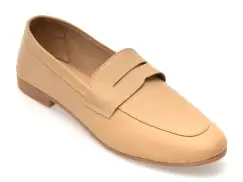 Mocasini FLAVIA PASSINI bej, SP14, din piele naturala imagine
