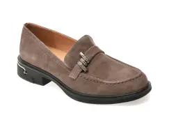 Mocasini FLAVIA PASSINI gri, 583, din piele intoarsa imagine