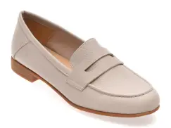 Mocasini FLAVIA PASSINI gri, V706G16, din piele naturala imagine