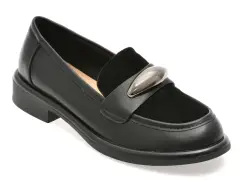 Mocasini FLAVIA PASSINI negri, 56120, din piele naturala imagine